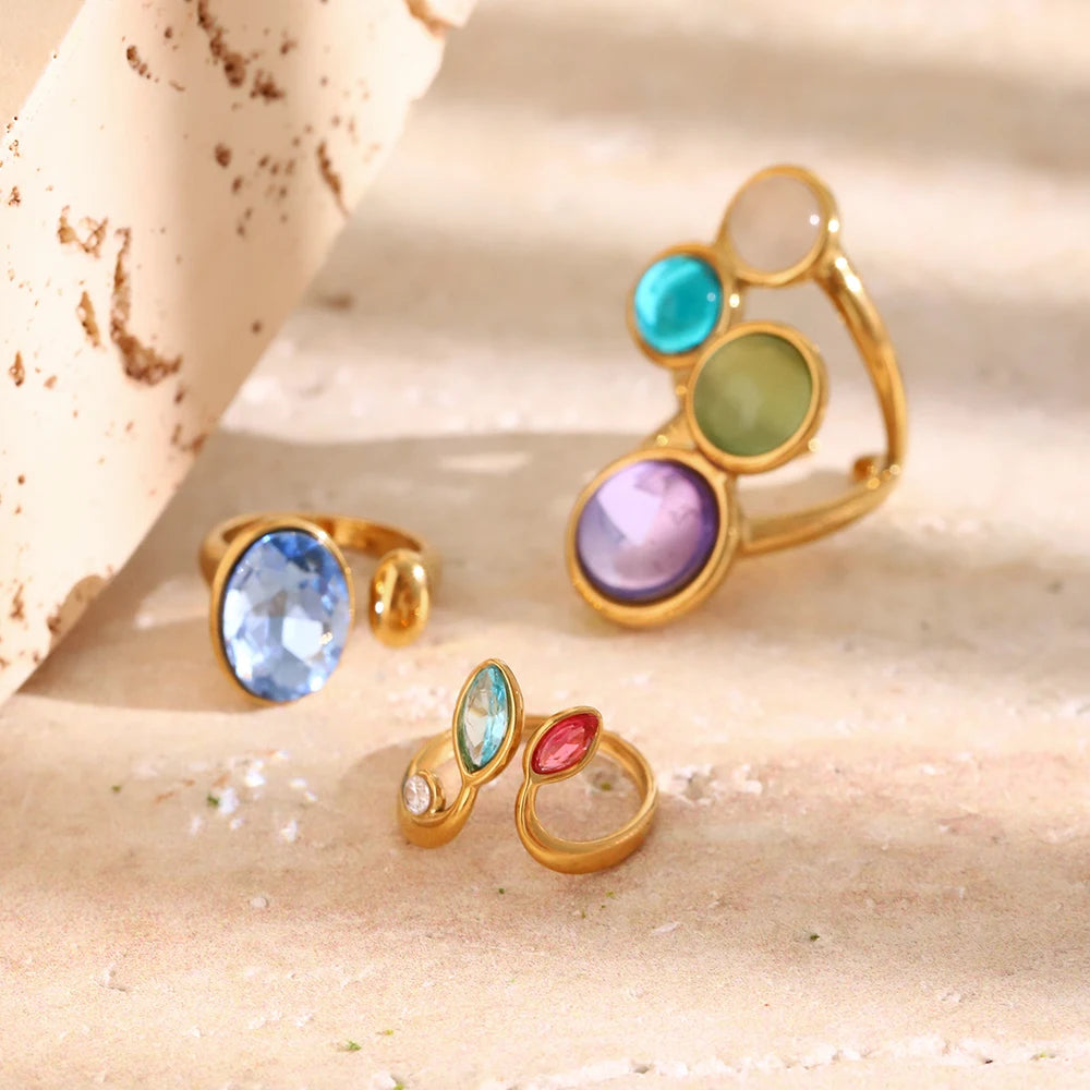 Iris Candy 18K Gold Cocktail Ring