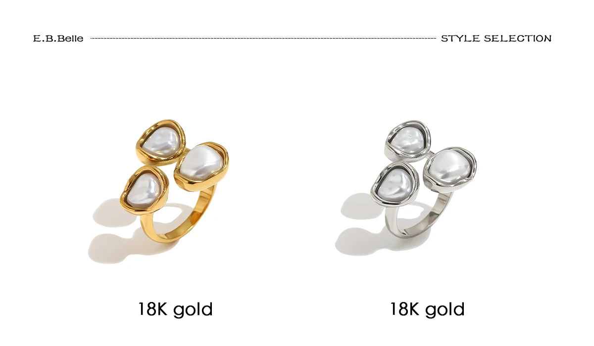Thetis Baroque Pearl Cuff Ring