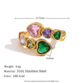 Philia Open Heart Zircon Ring
