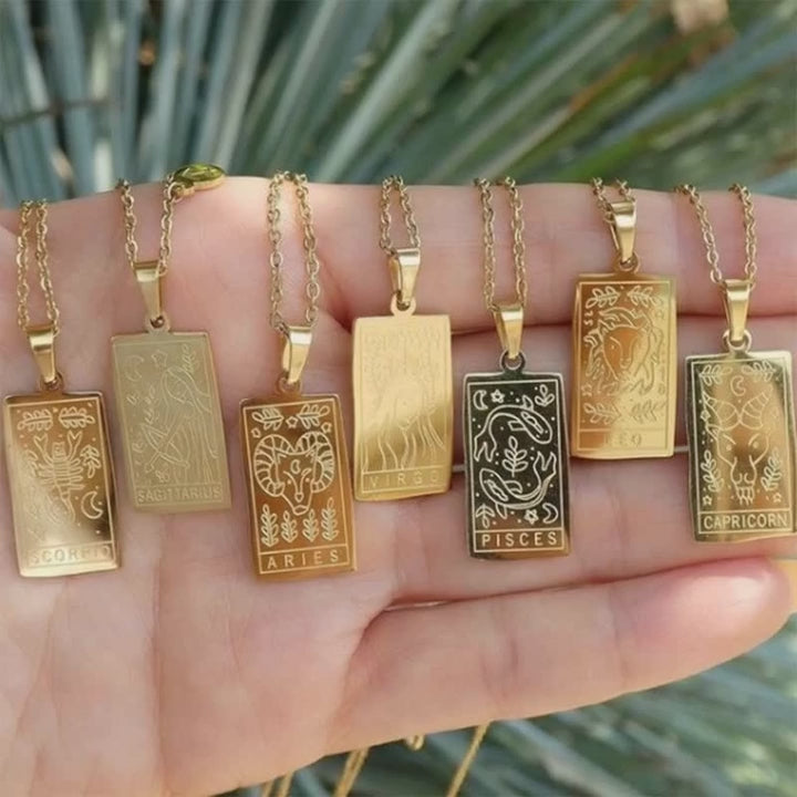 Astraea Gold & Silver Zodiac Pendants